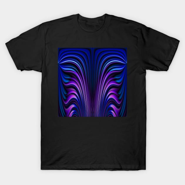 blue and purple flame T-Shirt by mister-john